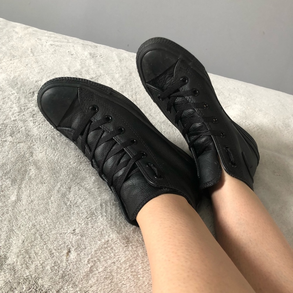 High top leather converse